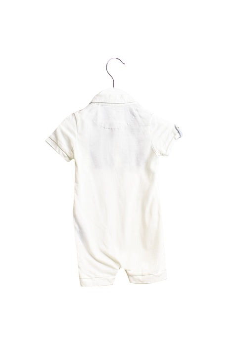 A White Short Sleeve Rompers from Nicholas & Bears in size 3-6M for boy. (Back View)
