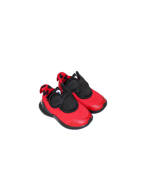 A Red Sneakers from Adidas in size 18-24M for boy. (Front View)