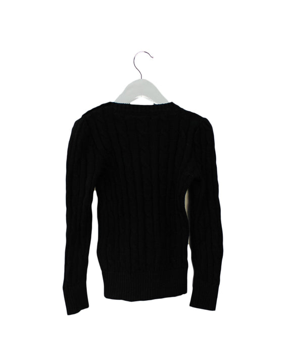 A Black Knit Sweaters from Polo Ralph Lauren in size 4T for girl. (Back View)