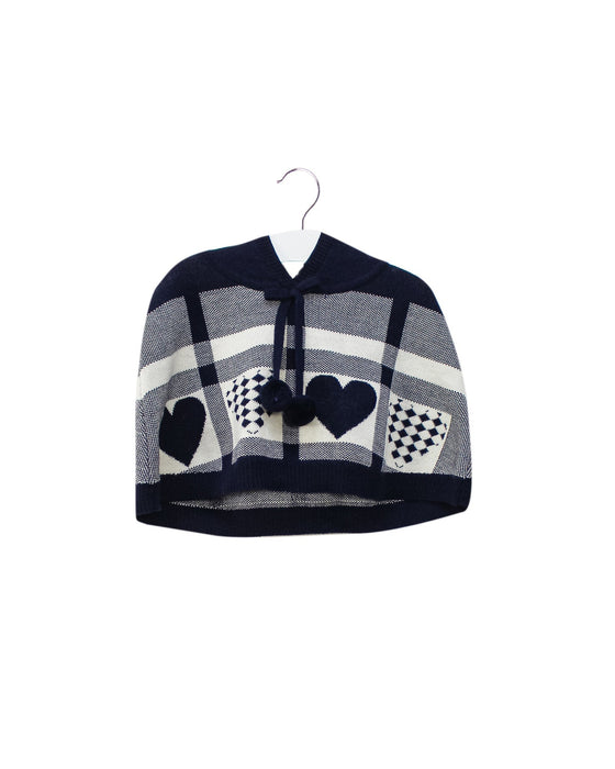 A Navy Capes & Ponchos from Nicholas & Bears in size 4T for girl. (Front View)