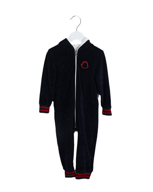 A Navy Long Sleeve Jumpsuits from Moncler in size 2T for boy. (Front View)