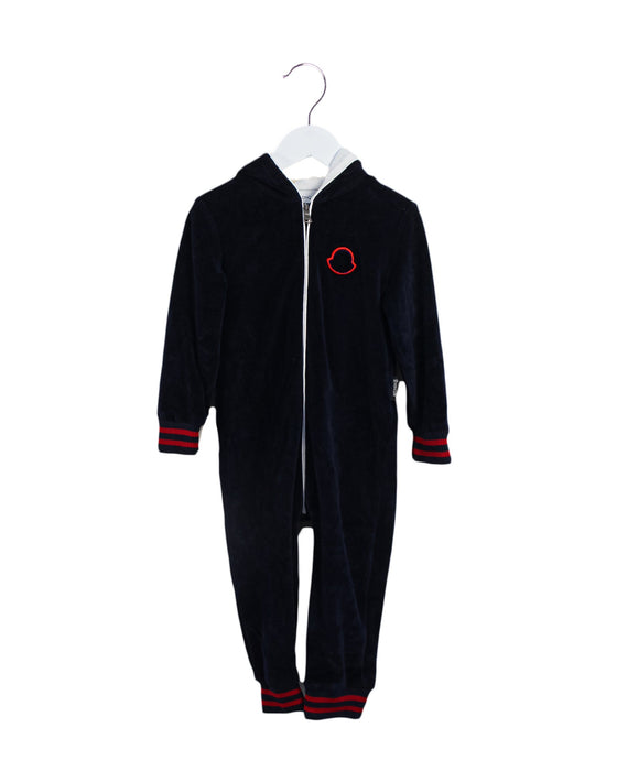 A Navy Long Sleeve Jumpsuits from Moncler in size 2T for boy. (Front View)