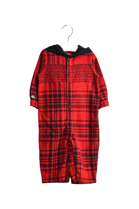 A Red Long Sleeve Jumpsuits from Ralph Lauren in size 3-6M for boy. (Front View)