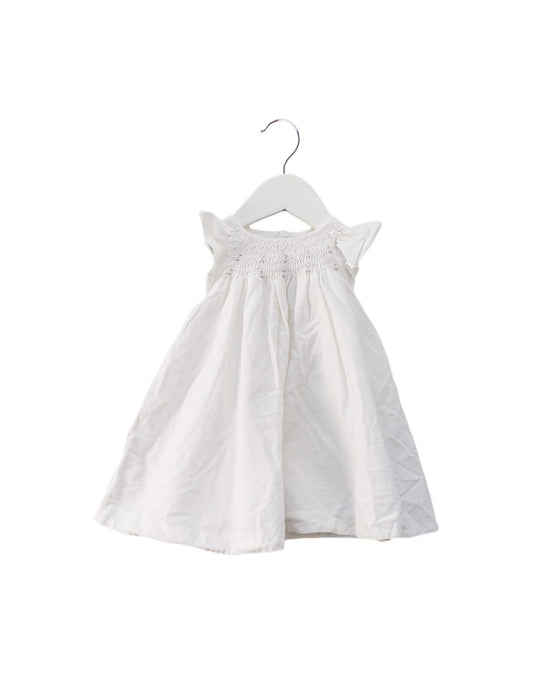 A White Sleeveless Dresses from Jacadi in size 12-18M for girl. (Front View)