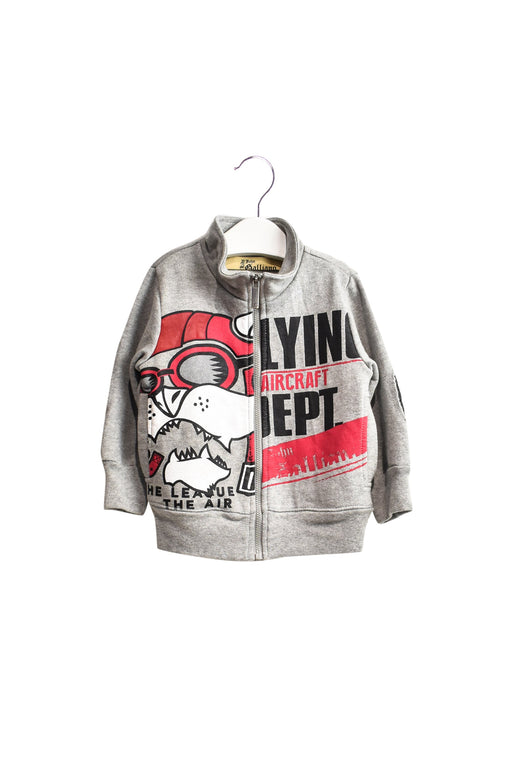 A Grey Lightweight Jackets from John Galliano in size 12-18M for boy. (Front View)