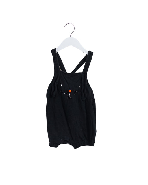 A Black Sleeveless Rompers from Momonittu in size 2T for girl. (Front View)