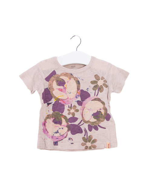 A Pink Short Sleeve T Shirts from Noa Noa Miniature in size 3-6M for girl. (Front View)