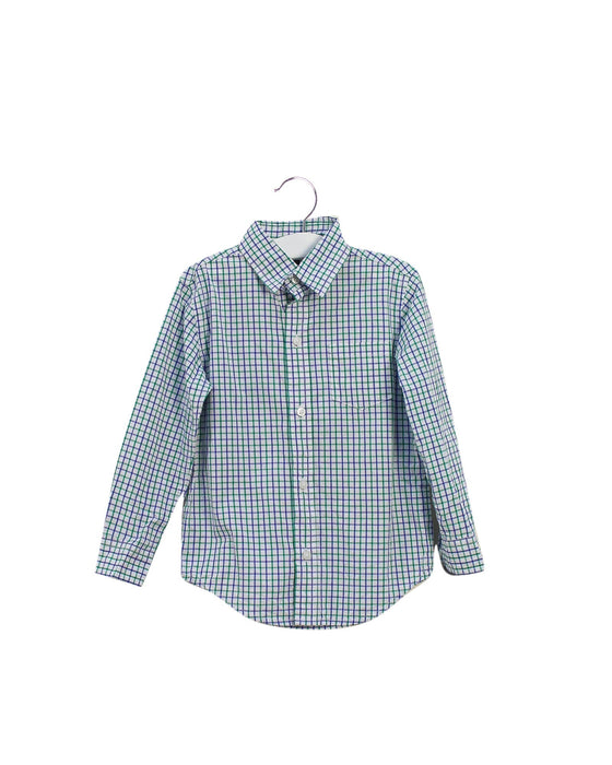 A Blue Long Sleeve Shirts from Janie & Jack in size 3T for boy. (Front View)