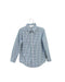 A Blue Long Sleeve Shirts from Janie & Jack in size 3T for boy. (Front View)