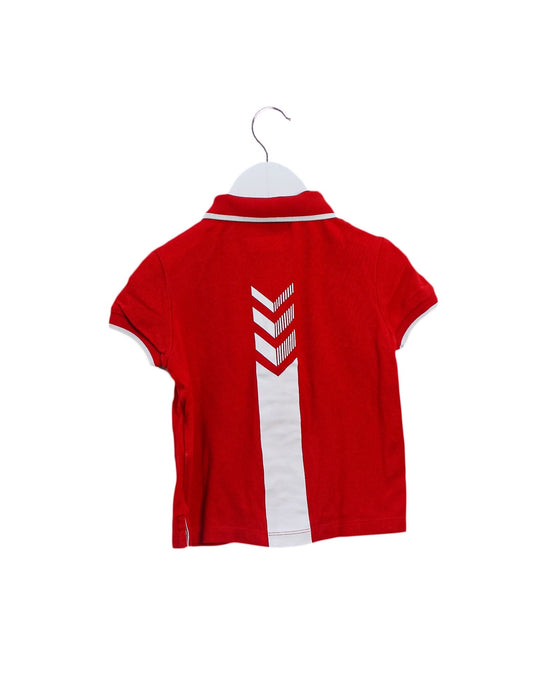 A Red Short Sleeve Polos from Ferrari in size 12-18M for boy. (Back View)