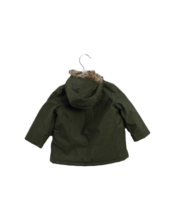 A Green Puffer/Quilted Jackets from Bonpoint in size 2T for boy. (Back View)