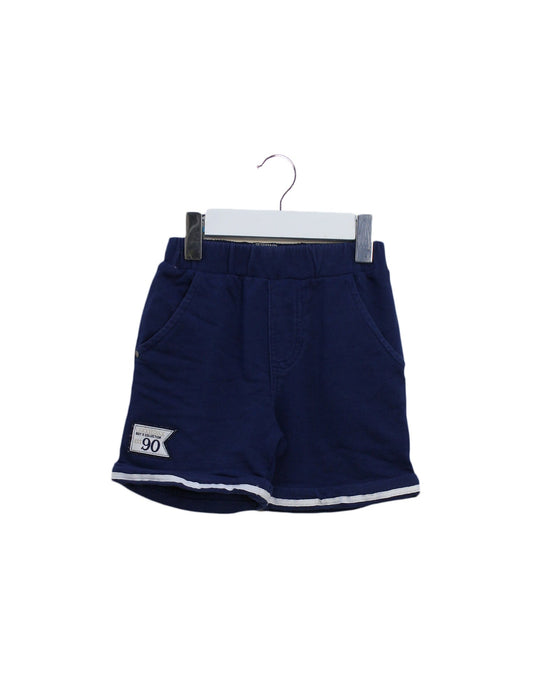 A Navy Shorts from Chickeeduck in size 18-24M for boy. (Front View)