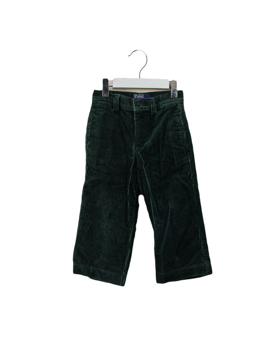 A Green Casual Pants from Polo Ralph Lauren in size 2T for boy. (Front View)