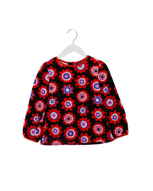 A Red Long Sleeve Tops from Marimekko in size 6T for girl. (Front View)