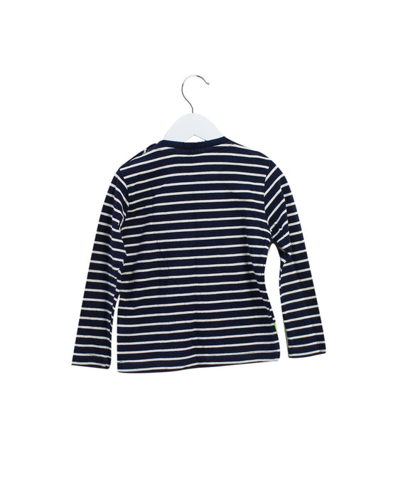 A Navy Long Sleeve Tops from Jojo Maman Bébé in size 2T for boy. (Back View)