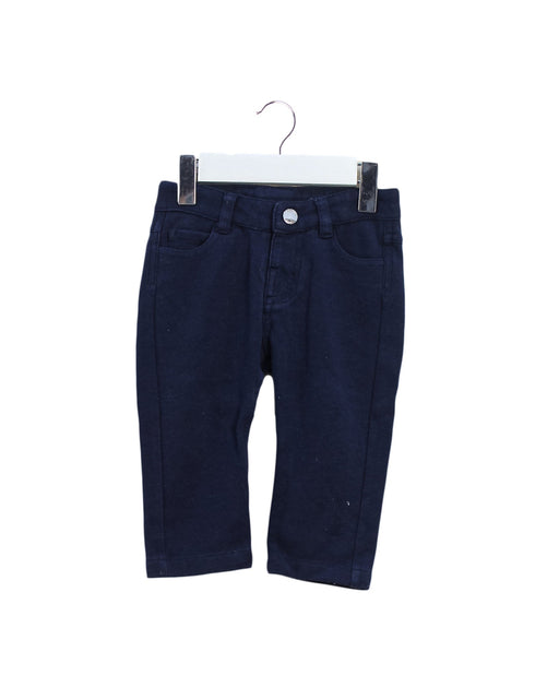 A Navy Casual Pants from Jacadi in size 6-12M for boy. (Front View)