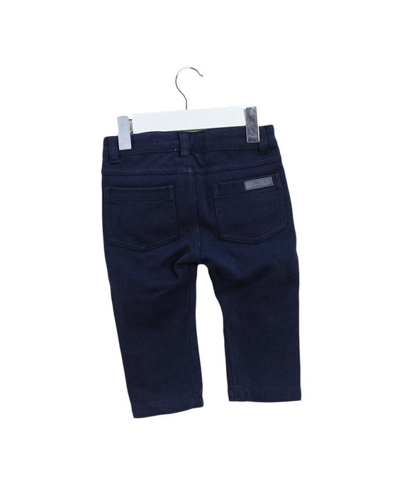 A Navy Casual Pants from Jacadi in size 6-12M for boy. (Back View)