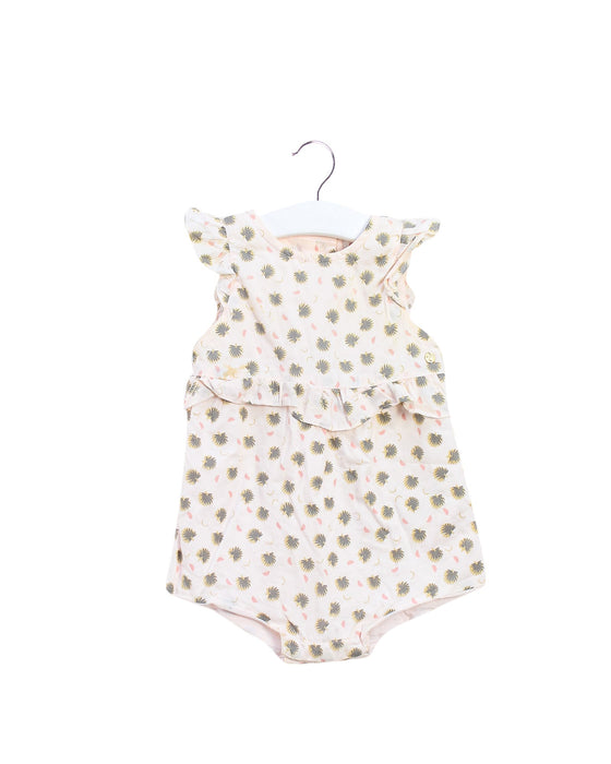 A Pink Bodysuits from Lili Gaufrette in size 6-12M for girl. (Front View)