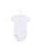 A White Short Sleeve Bodysuits from Carrément Beau in size 3-6M for girl. (Front View)
