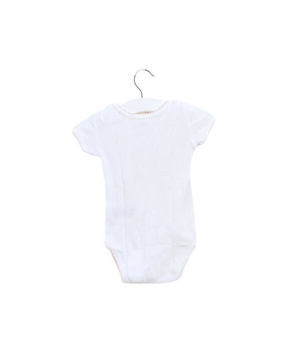 A White Short Sleeve Bodysuits from Carrément Beau in size 3-6M for girl. (Back View)