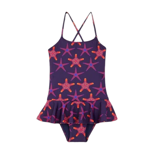A Purple Swimsuits from Vilebrequin in size 2T for girl. (Front View)
