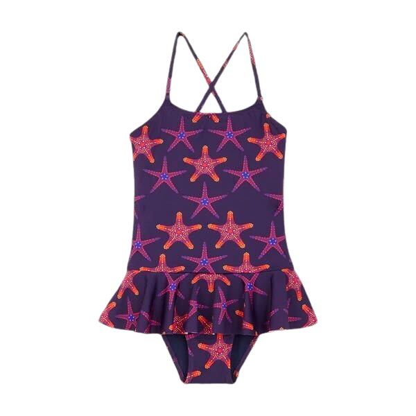 A Purple Swimsuits from Vilebrequin in size 2T for girl. (Front View)
