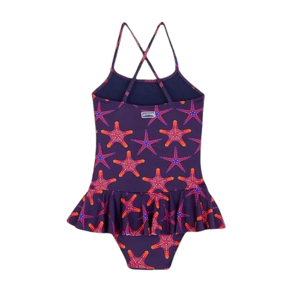A Purple Swimsuits from Vilebrequin in size 2T for girl. (Back View)
