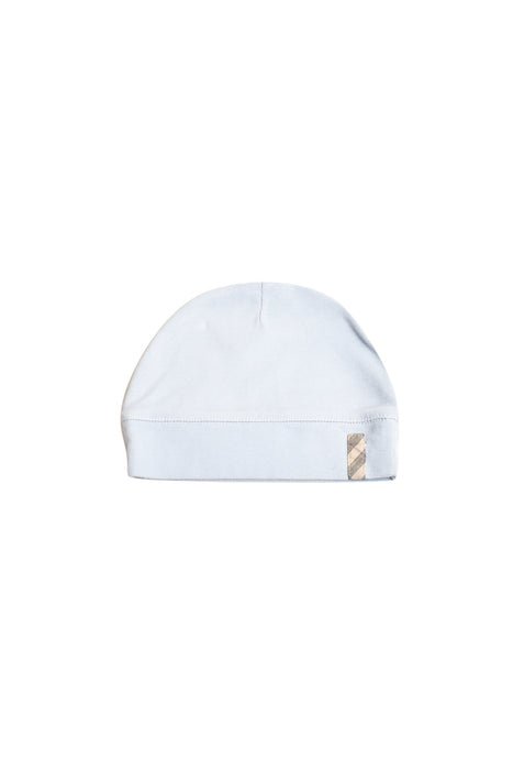 A Blue Hats Beanies & Caps from Burberry in size 6-12M for girl. (Front View)