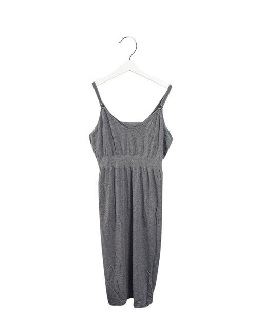 A Grey Sleeveless Dresses from Seraphine in size M for maternity. (Front View)