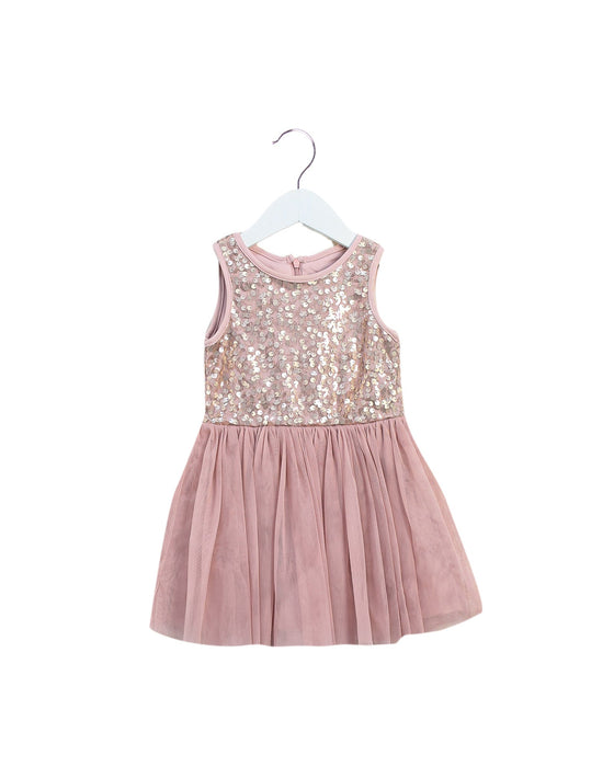 A Pink Sleeveless Dresses from Pippa & Julie in size 18-24M for girl. (Front View)