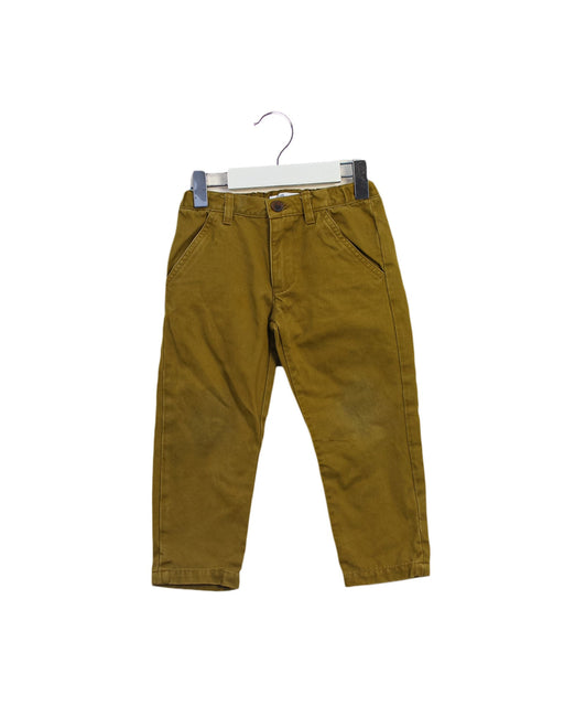A Yellow Casual Pants from Bonpoint in size 3T for boy. (Front View)