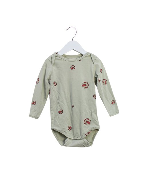 A Green Long Sleeve Bodysuits from Konges Sløjd in size 12-18M for boy. (Front View)