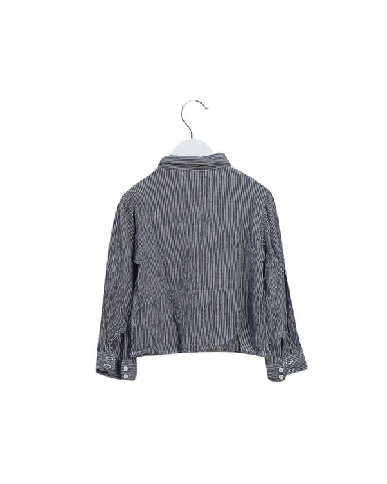 A Grey Long Sleeve Tops from Emile et Ida in size 3T for boy. (Back View)