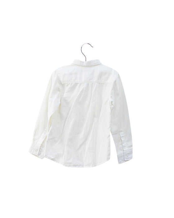 A White Shirts from Petit Bateau in size 4T for boy. (Back View)
