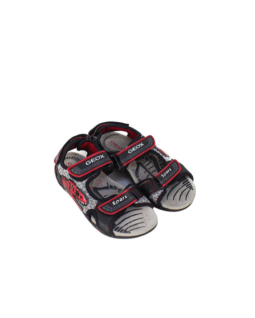 A Red Sandals from Geox in size 7Y for boy. (Front View)