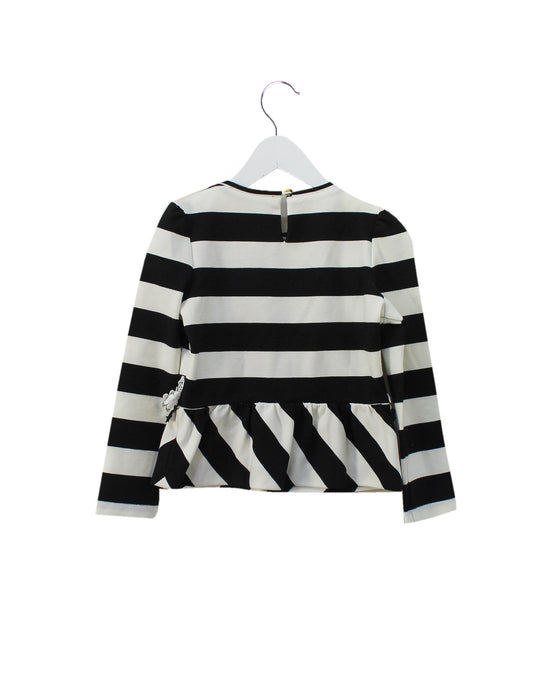 A Black Long Sleeve Tops from Nicholas & Bears in size 4T for girl. (Back View)