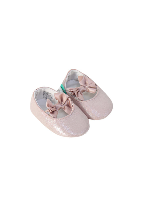 A Pink Flats from Monsoon in size 3-6M for girl. (Front View)