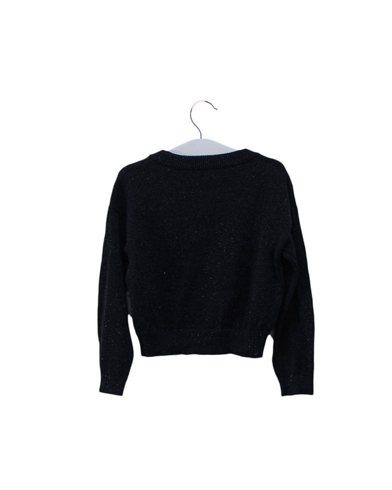 A Navy Knit Sweaters from IKKS in size 2T for girl. (Back View)