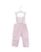 A Pink Long Overalls from Jacadi in size 6-12M for girl. (Back View)