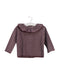 A Burgundy Long Sleeve Tops from 1 + in the family in size 6-12M for girl. (Front View)