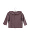 A Burgundy Long Sleeve Tops from 1 + in the family in size 6-12M for girl. (Back View)