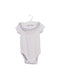 A White Short Sleeve Bodysuits from Jacadi in size 3-6M for girl. (Front View)