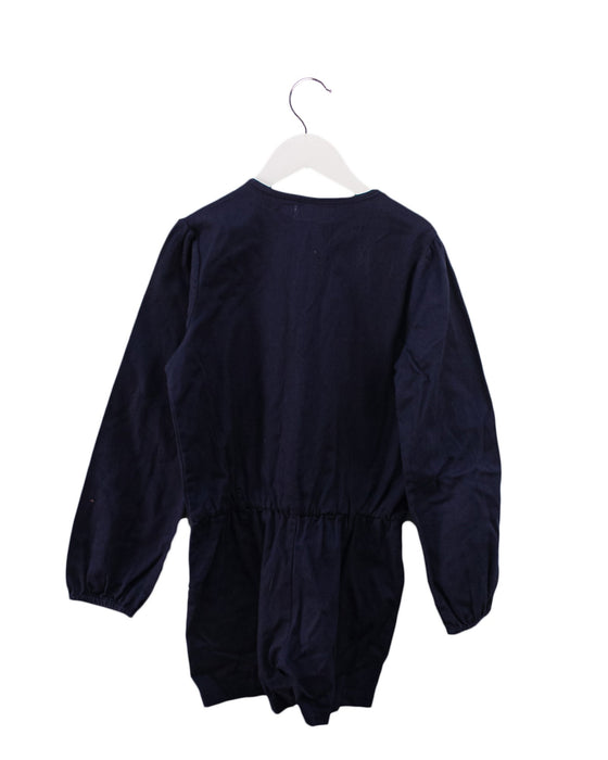 A Navy Long Sleeve Rompers from Little Mercerie in size 8Y for girl. (Back View)
