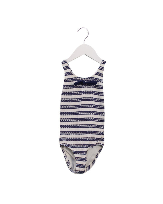 A Navy Swimsuits from Heidi Klein in size 2T for girl. (Front View)