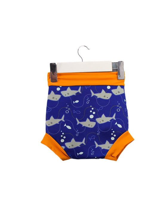 A Blue Swim Diapers from Splash About in size 3-6M for boy. (Back View)
