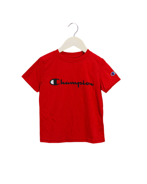 A Red Short Sleeve T Shirts from Champion in size 4T for boy. (Front View)