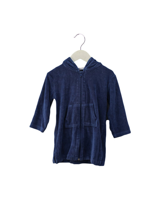 A Blue Cover Ups from The Little White Company in size 12-18M for boy. (Front View)