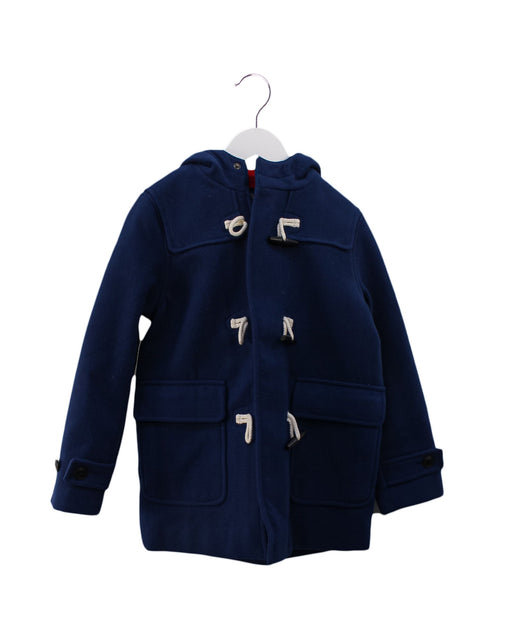 A Blue Coats from Lands' End in size 5T for neutral. (Front View)