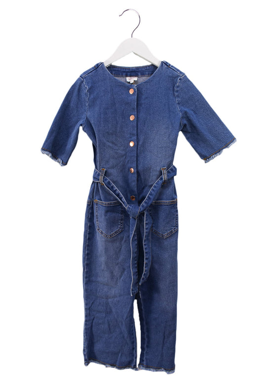 A Blue Jumpsuits from Seed in size 8Y for girl. (Front View)