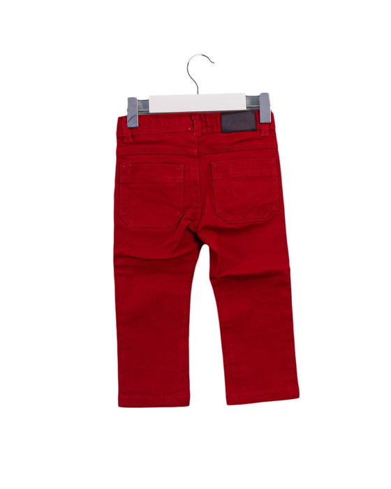 A Red Casual Pants from Jacadi in size 12-18M for boy. (Back View)